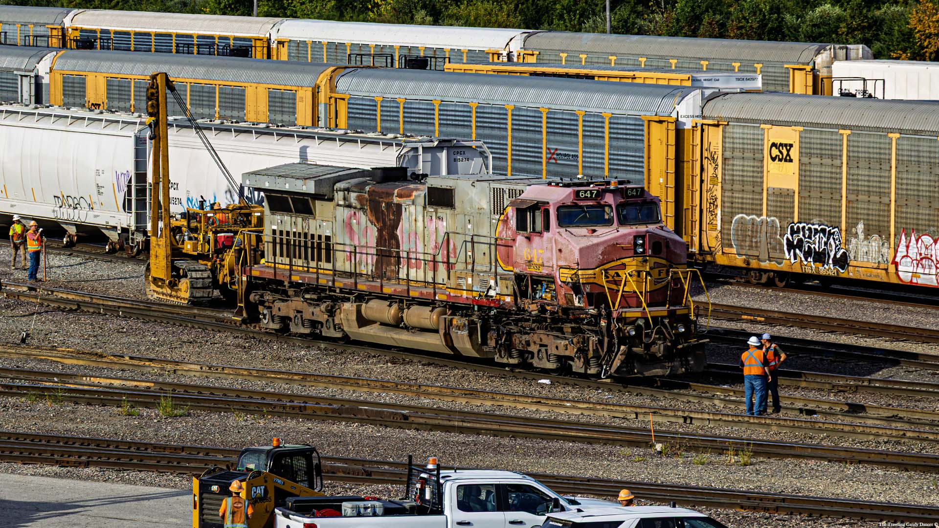 Galesburg train yard