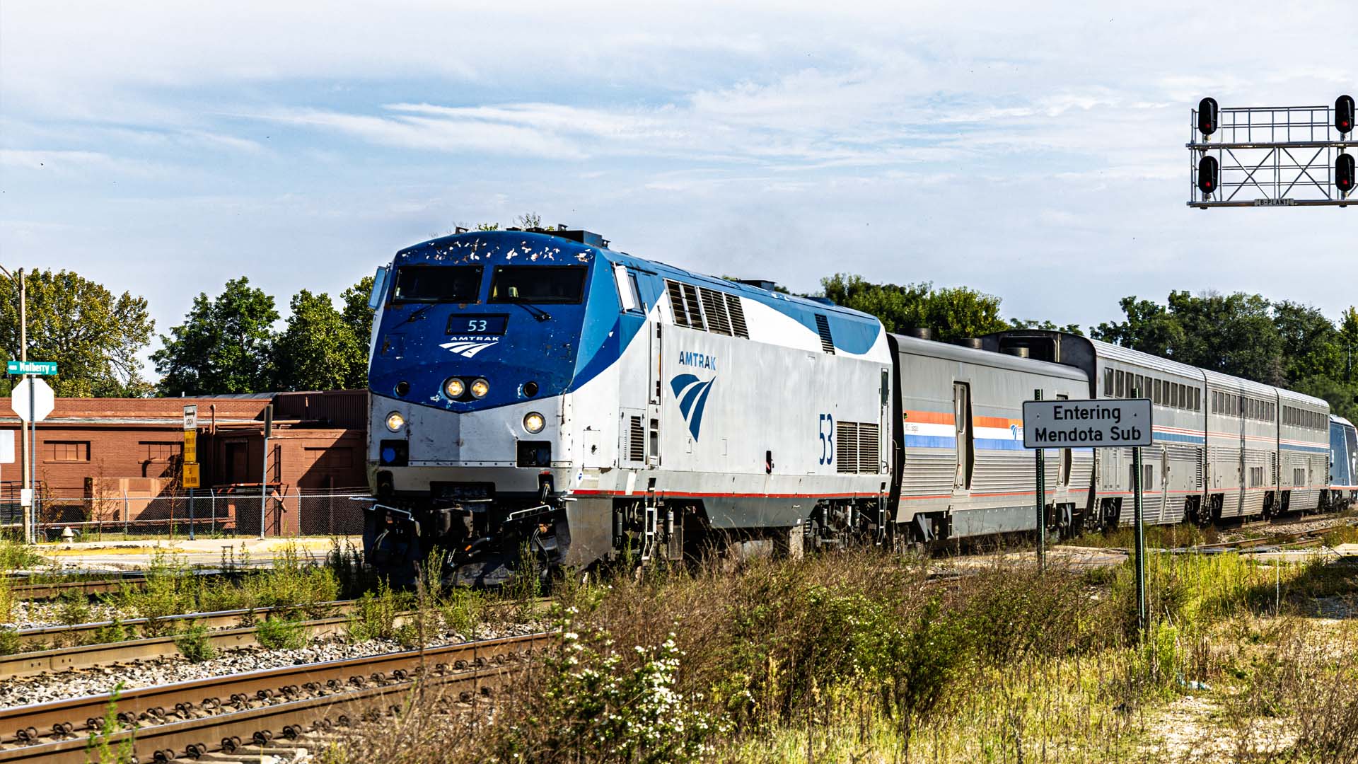 Freight train in action