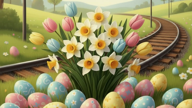 Easter Trolley Ride at the Ohio Railway Museum