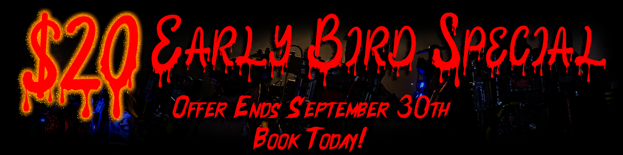 Early Bird Special: Ghost Trolley tickets for $20, offer ends September 30.