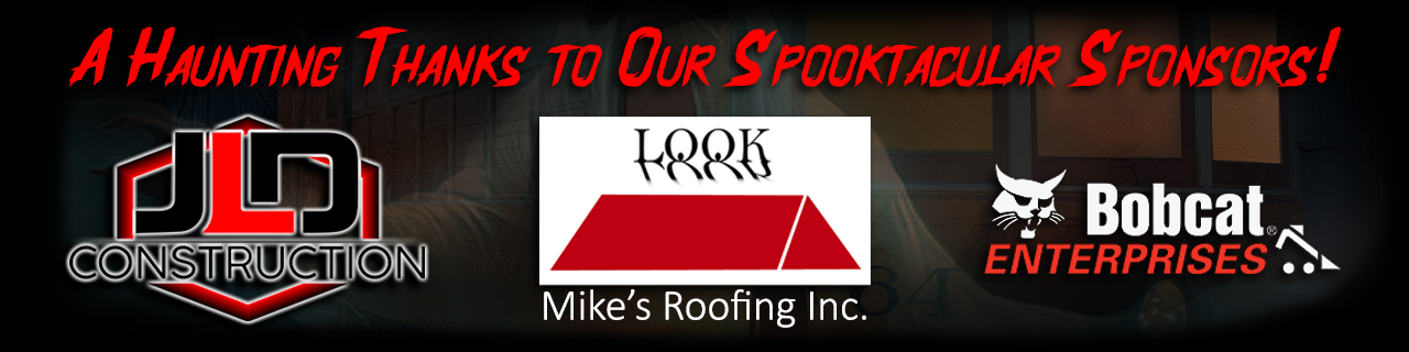 Ghost Trolley 2025 sponsored by JLD Construction, Mike's Roofing Inc., and Bobcat Enterprises. Thank you for supporting the museum event.